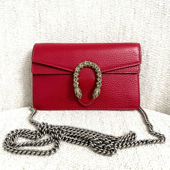 Authentic Gucci Dionysus Mini bag red leather - Picture 1 of 15